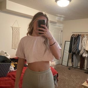 SOFT PINK CROP TOP